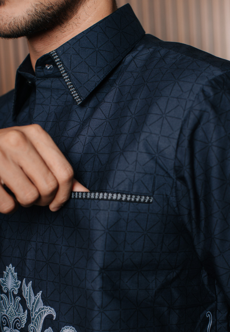 Hadinata Embroidery Batik Kemeja Pendek Rayden Ranita-2
